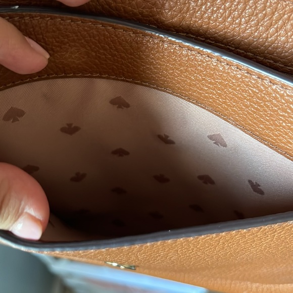 Beautiful gingerbread colored cross body/shoulder Kate spade new without tags - Picture 14 of 16